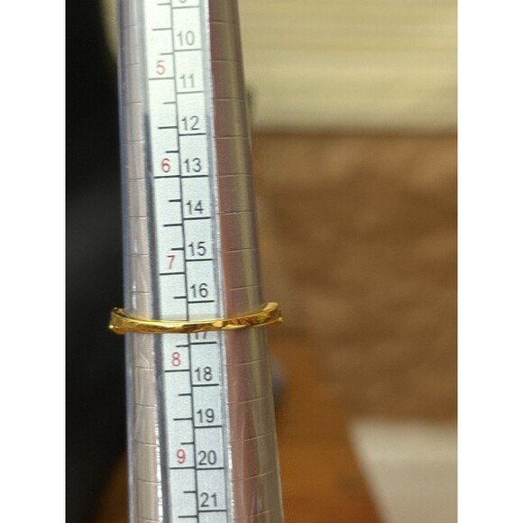 14 Karat Gold Plated Crown Tiara Cubic Zirconia Ring Women Size 7.5 - Picture 14 of 15